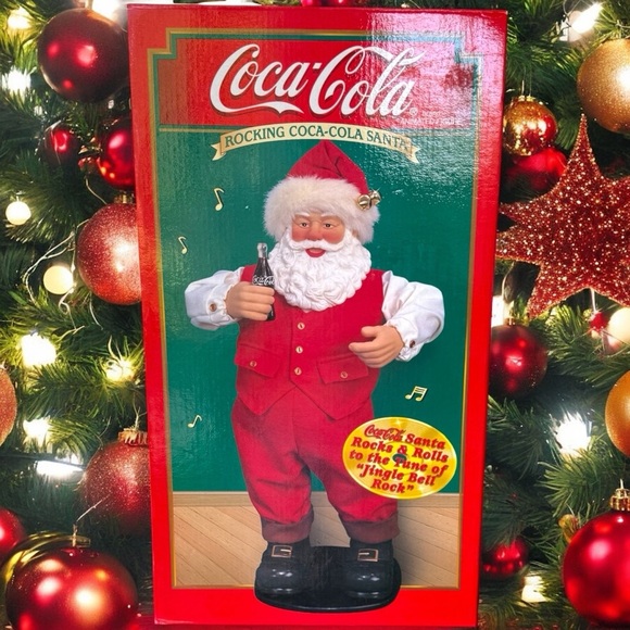Coca Cola Other - Coca-Cola Rocking Santa in Red and White